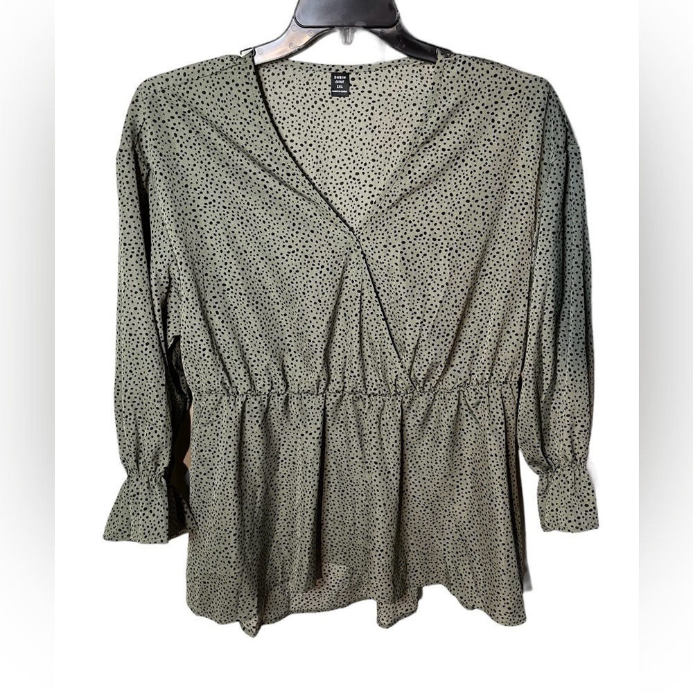 SHEIN Curve Faux Wrap Blouse